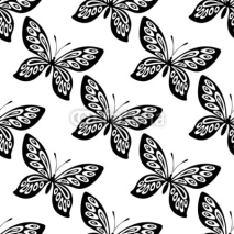Obrazy i plakaty Butterfly seamless pattern