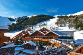 Naklejki Mountain ski resort