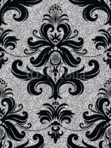 Naklejki floral silver wallpaper