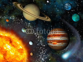 Naklejki 3D Solar System