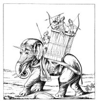 Fototapety War Elephant - Antique Greece/Persia
