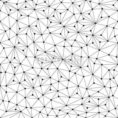 Polygonal background, seamless pattern, lines and circles