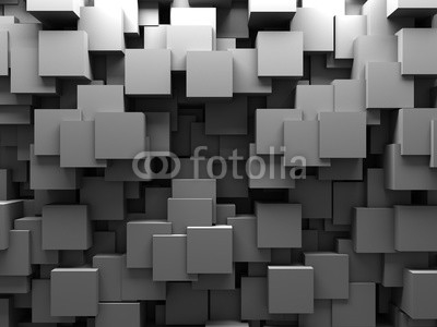 Abstract 3D Cubes Blocks Wallpaper Background