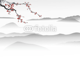 Fototapety mountain painting   chinese painting