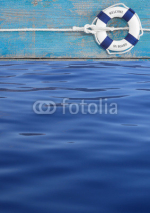 Naklejki Maritimer blauer Hintergrund