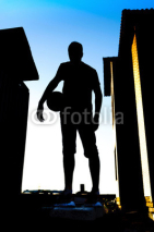 Fototapety Outdoor sport, silhouette men