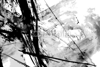 Abstract ink paint vector background