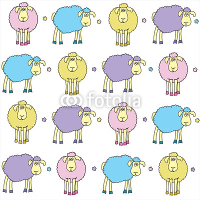 Sheeps coloured