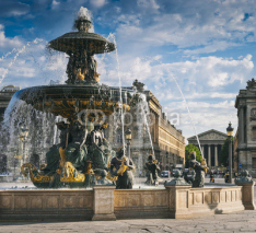 Obrazy i plakaty Fountains at Place de la Concord, Paris
