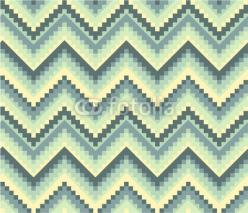 Naklejki Seamless geometric pattern in ethnic style