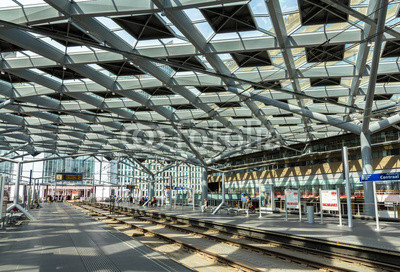 Interior of The Hague central station, Netherlands