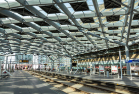 Naklejki Interior of The Hague central station, Netherlands