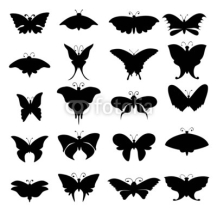 Naklejki Butterfly Set-Vector