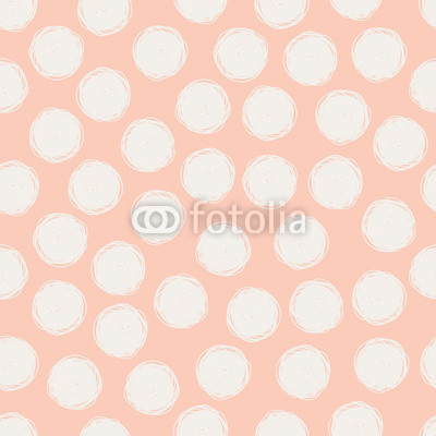 hand drawn seamless pattern with dots
