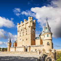 Naklejki The famous Alcazar of Segovia, Castilla y Leon, Spain