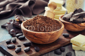 Naklejki Cocoa powder