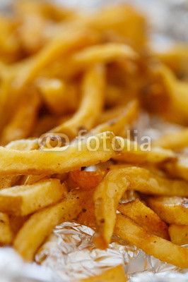 Delicious fries on the table
