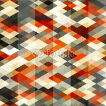 Obrazy i plakaty vintage red rhombus seamless pattern