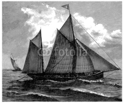 Naklejki Sailing Ship - 19th century
