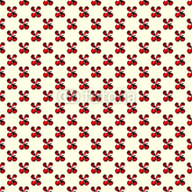 Naklejki red flowers on a light background seamless pattern vector illustration