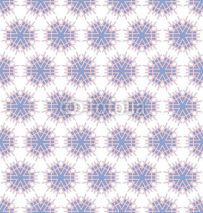 Naklejki spinious flowers pink blue pattern