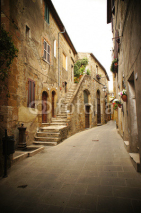 typical italian narrow street
