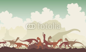 Naklejki Dinosaur feast