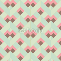 Obrazy i plakaty Vector Colorful abstract retro seamless geometric pattern