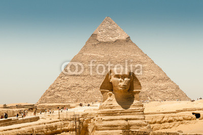 Piramide di Kefren con sfinge, Giza