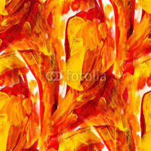 Naklejki orange seamless macro texture watercolors with brush strokes