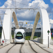 Naklejki Tramway on the bridge