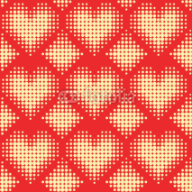 Naklejki Seamless pattern. Vector halftone dots