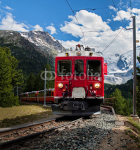 Fototapety trenino rosso del Bernna