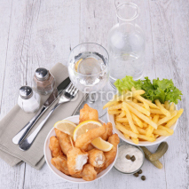 Naklejki fish and chips