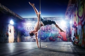 Fototapety Pole dance man