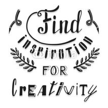 Fototapety Find inspiration for creativity. Hand drawn lettering