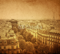 Fototapety old-fashioned paris france