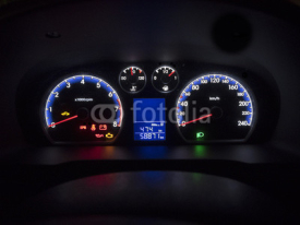 Fototapety Car dashboard instrument panel