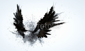Naklejki Black wings