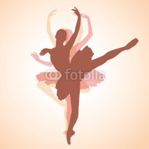 Naklejki dancing ballerina