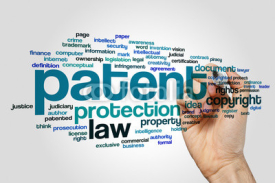 Naklejki Patent word cloud concept