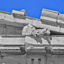 Fototapety Parthenon, ancient greek temple detail, horse head