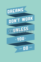 Art poster with motivational phrases