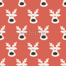 Fototapety seamless reindeer pattern