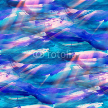 Naklejki sunlight picture frame watercolor seamless blue background