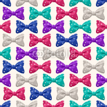 Fototapety bows with dots - 2