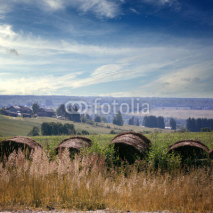 Naklejki summer landscape in the countryside