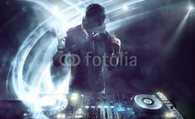 Fototapety DJ with Turntables