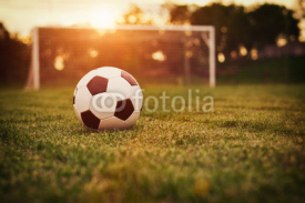 Naklejki Soccer sunset
