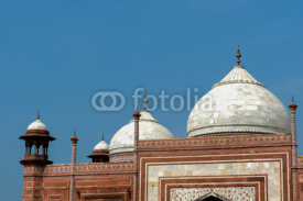 Top of Taj Mahal Gate, One of seven wonders in Agra city, India